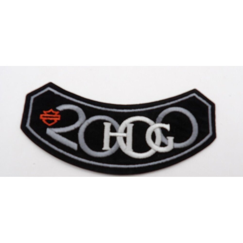 Harley Davidson Patch "HOG 2000 " w. red Logo  5¼"x2½" HOG Patch Iron on